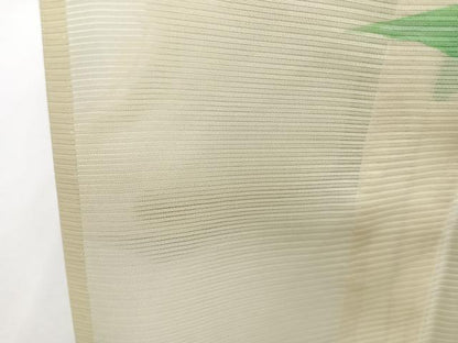 平和屋着物＊夏物　訪問着　絽　手描き　草文　正絹　逸品　CABI3969xi