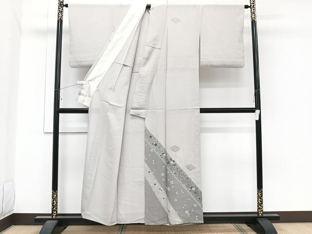 平和屋着物＊夏物　訪問着　絽　舞花文　正絹　逸品　CABI3970xi