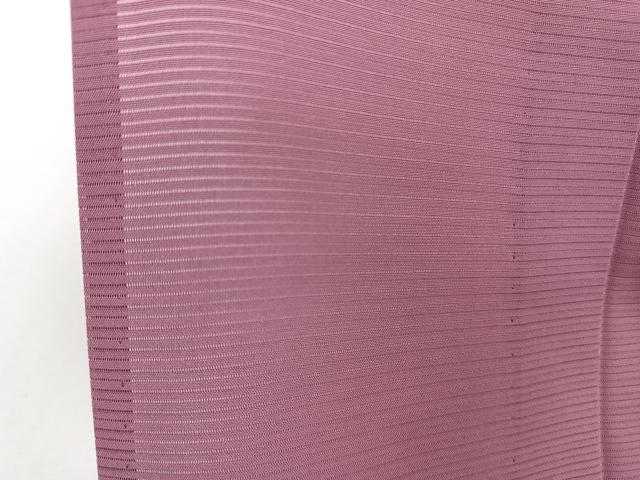 平和屋着物＊夏物　色無地　絽　浅蘇芳色　正絹　逸品　CABI3972xi