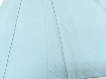 平和屋着物＊夏物　色無地　絽　白藍色　正絹　逸品　CABI3979xi