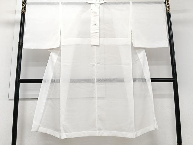 平和屋着物＊夏物　長襦袢　雲取り流水紋紗　白色　洗える着物　CABI3984xi