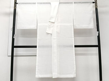 平和屋着物＊夏物　長襦袢　雲取り流水紋紗　白色　洗える着物　CABI3984xi
