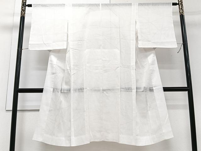 平和屋着物＊夏物　長襦袢　芝草紋紗　白練色　洗える着物　CABI3985xi