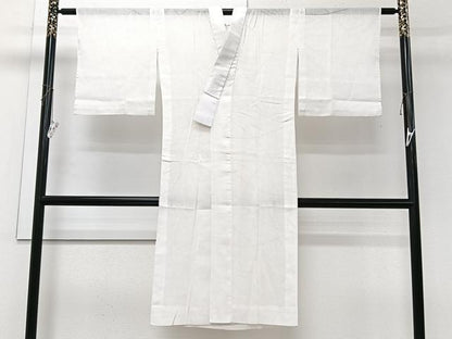 平和屋着物＊夏物　長襦袢　芝草紋紗　白練色　洗える着物　CABI3985xi