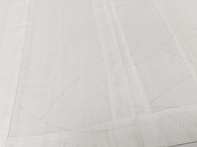 平和屋着物＊夏物　長襦袢　芝草紋紗　白練色　洗える着物　CABI3985xi