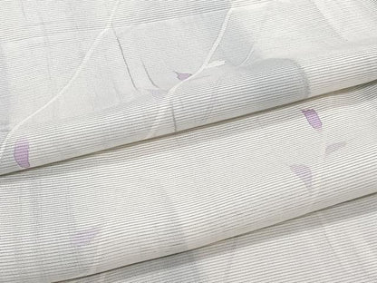 平和屋着物＊夏物　小紋　絽　枝葉文　正絹　逸品　CABI3988xi