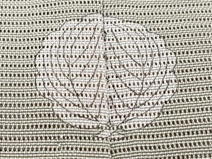 平和屋着物＊夏物　訪問着　絽　駒刺繍　枝草花文　銀彩　三越扱い　正絹　逸品　CABI3989xi