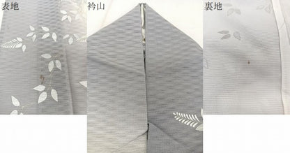平和屋着物＊夏物　訪問着　枝垂れ草花紋絽　暈し染め　金銀彩　正絹　逸品　CABI3992xi