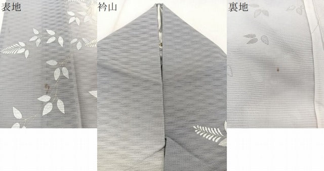 平和屋着物＊夏物　訪問着　枝垂れ草花紋絽　暈し染め　金銀彩　正絹　逸品　CABI3992xi