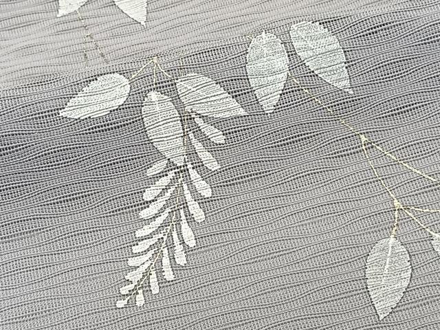 平和屋着物＊夏物　訪問着　枝垂れ草花紋絽　暈し染め　金銀彩　正絹　逸品　CABI3992xi