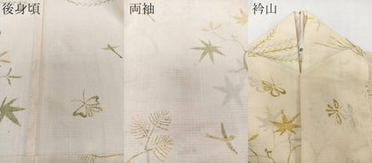 平和屋着物＊夏物　訪問着　絽　花鳥文　正絹　逸品　CABI3993xi