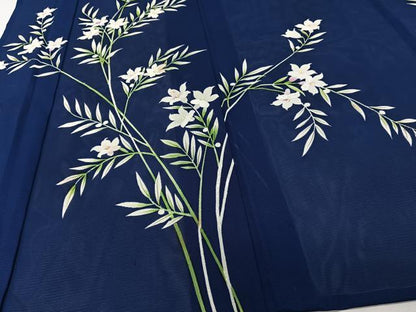 平和屋着物＊夏物　訪問着　絽　枝草花文　正絹　逸品　CABI3996xi