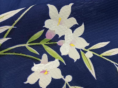 平和屋着物＊夏物　訪問着　絽　枝草花文　正絹　逸品　CABI3996xi
