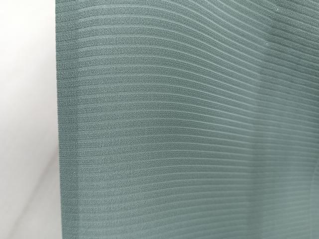 平和屋着物＊夏物　色無地　千草色　正絹　逸品　未使用　CABI3997xi