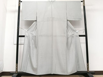 平和屋着物＊夏物　色無地　絽　蕎麦切色　正絹　逸品　未使用　CABI3999xi