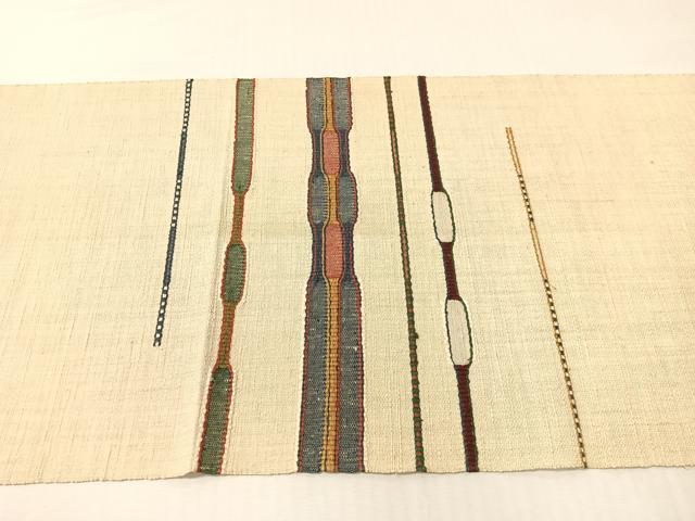 平和屋着物●八寸名古屋帯　紬地　めがね織　正絹　逸品　CABI4002vp