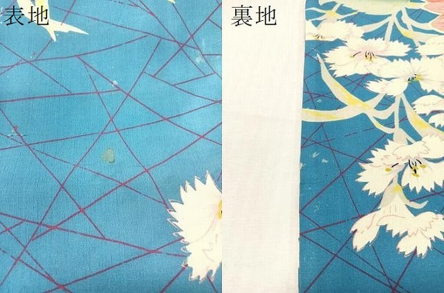 平和屋着物●アンティーク　大正ロマン　全通柄　九寸名古屋帯　手刺繍　草花文　金糸　正絹　逸品　CABI4011vp