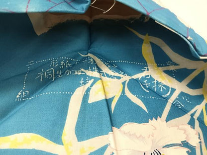 平和屋着物●アンティーク　大正ロマン　全通柄　九寸名古屋帯　手刺繍　草花文　金糸　正絹　逸品　CABI4011vp