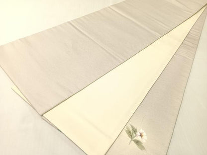 平和屋着物●太鼓柄袋帯　手描き　枝花文　正絹　逸品　CABI4028vp