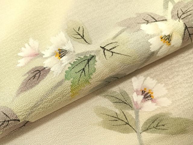 平和屋着物●太鼓柄袋帯　手描き　枝花文　正絹　逸品　CABI4028vp