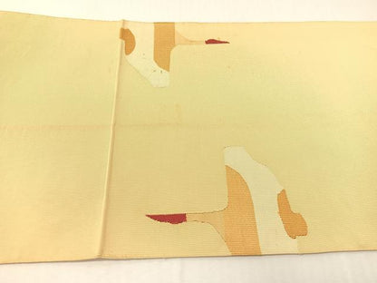 平和屋着物●爪掻き本綴れ　八寸名古屋帯　飛鶴文　正絹　逸品　CABI4029vp