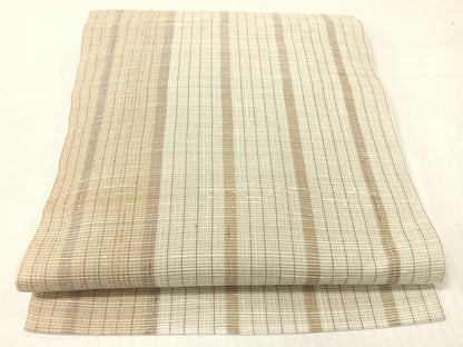 平和屋着物▽つけ帯　スリーシーズン　春夏秋　紬地　間道　正絹　逸品　CABI4032vp