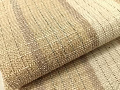 平和屋着物▽つけ帯　スリーシーズン　春夏秋　紬地　間道　正絹　逸品　CABI4032vp
