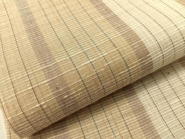 平和屋着物▽つけ帯　スリーシーズン　春夏秋　紬地　間道　正絹　逸品　CABI4032vp
