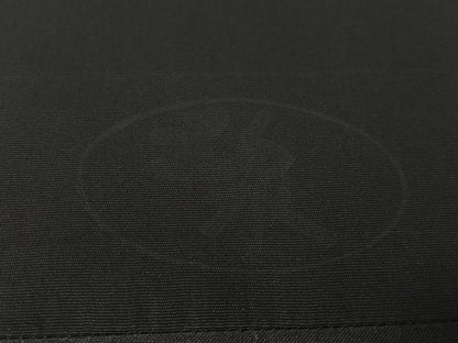 平和屋着物●塩瀬　九寸開き名古屋帯　刺繍　五泉　吉祥文　黒地　金彩　正絹　逸品　CABI4043vp