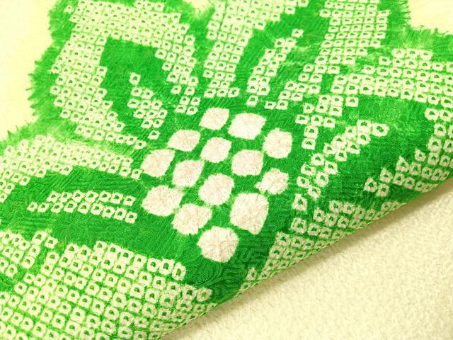 平和屋着物●名門　藤娘きぬたや・総絞り　九寸名古屋帯　草花文　正絹　逸品　CABI4049vp