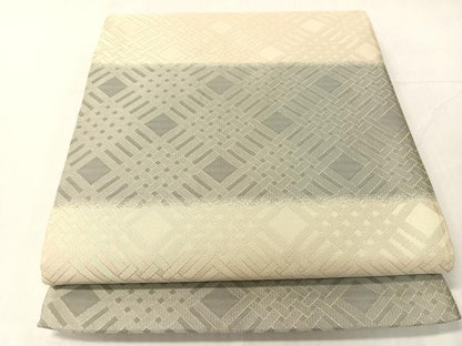 平和屋着物●織楽浅野　全通柄袋帯　網目文　金糸　正絹　逸品　CABI4050vp