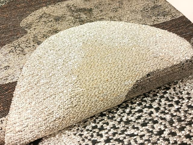 平和屋着物●創業280年　誉田屋源兵衛　六通柄袋帯　兆寿尽くし　黒地　金銀糸　正絹　逸品　未使用　CABI4052vp