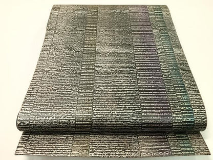 平和屋着物●六通柄袋帯　金唐革　霞間道　正絹　逸品　CABI4071vp