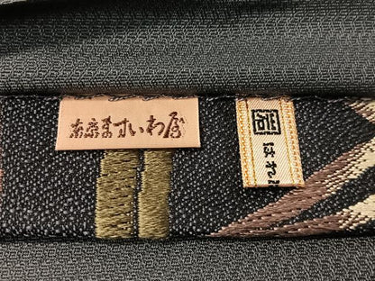 平和屋着物●六通柄袋帯　唐織　立涌笹文　金銀糸　ますいわ屋扱い　正絹　逸品　未使用　CABI4086vp