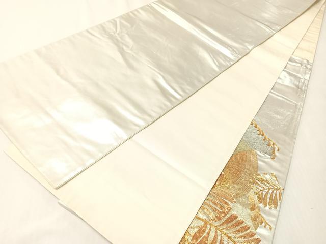 平和屋着物●総刺繍　駒刺繍　太鼓柄袋帯　浜松文　金銀糸　正絹　逸品　CABI4087vp