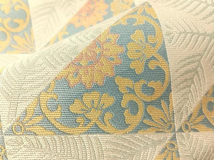 平和屋着物●西陣最高峰・北尾織物匠　しづはた　九寸開き名古屋帯　花唐草文　正絹　逸品　CABI4090vp