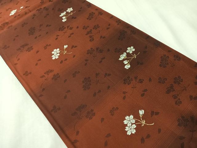 平和屋着物●両面　六通柄袋帯　モール　乱菊　黒地　金銀糸　正絹　逸品　CABI4100vp