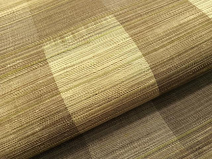 平和屋着物●両面　全通柄袋帯　紬地　間道　正絹　逸品　CABI4103vp