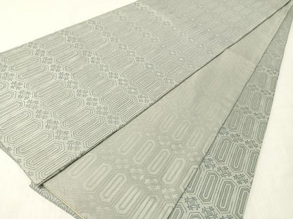 平和屋着物●全通柄袋帯　寿光織　吉祥文様　正絹　逸品　未使用　CABI4104vp