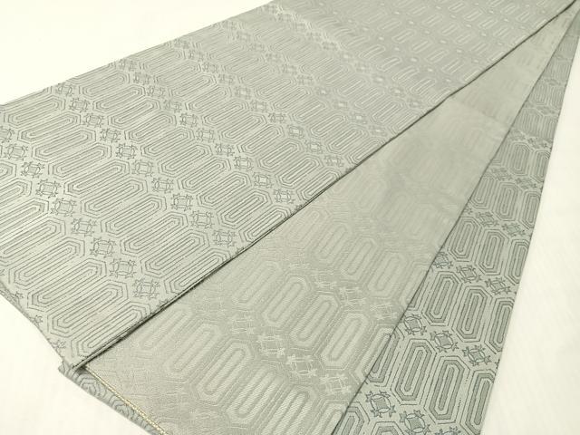 平和屋着物●全通柄袋帯　寿光織　吉祥文様　正絹　逸品　未使用　CABI4104vp