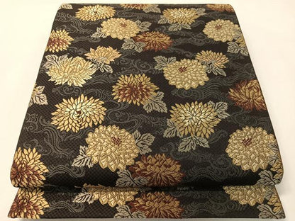 平和屋着物●西陣の老舗アート裕(津村織物)二代目・津村千太郎　両面　六通柄袋帯　唐織　明治文様　正絹　逸品　未使用　CABI4112vp