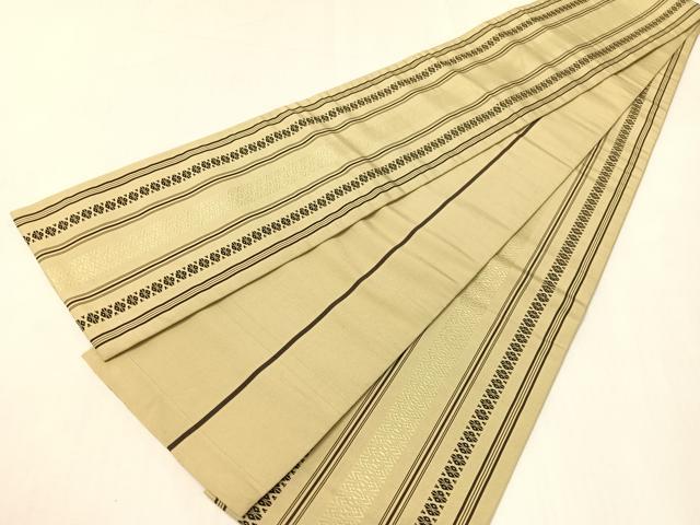 平和屋着物●本場筑前博多織　半幅帯　献上　正絹　逸品　CABI4117vp