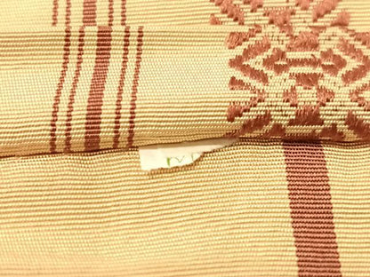 平和屋着物●本場筑前博多織　半幅帯　献上　正絹　逸品　CABI4120vp