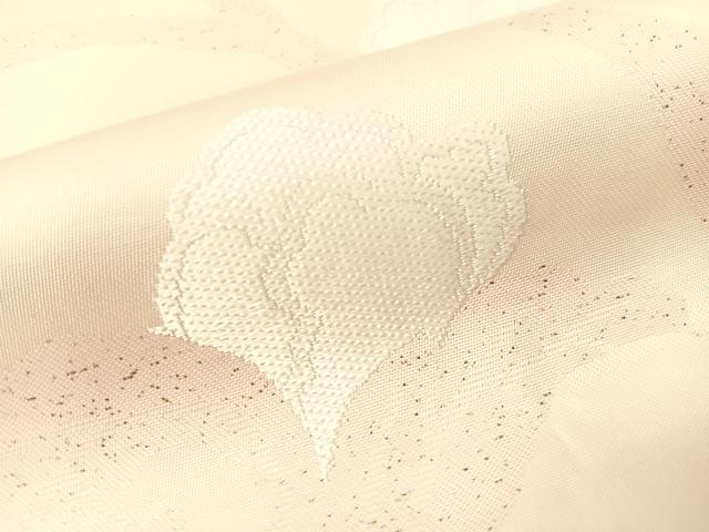 平和屋着物●つけ帯　牡丹唐草文　金糸　正絹　逸品　CABI4132vp