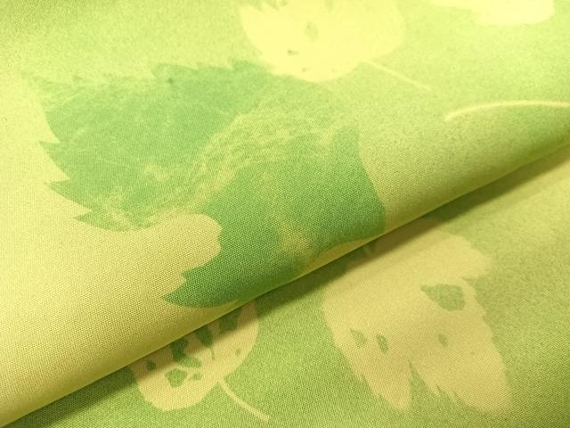 平和屋着物●塩瀬　全通柄　九寸名古屋帯　舞葉文　正絹　逸品　CABI4136vp