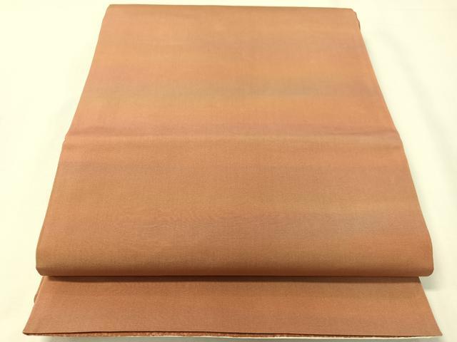 平和屋着物●本場縞大島紬　両面　太鼓柄袋帯　遠山風景文　銀彩　正絹　逸品　CABI4144vp