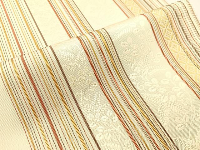 平和屋着物●本場筑前博多織　八寸名古屋帯　萩間道　正絹　逸品　CABI4149vp