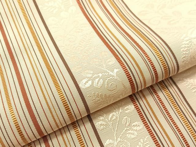 平和屋着物●本場筑前博多織　八寸名古屋帯　萩間道　正絹　逸品　CABI4149vp