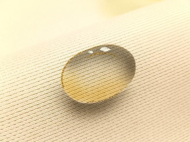 平和屋着物●九寸名古屋帯　手描き　水玉　金通し地　正絹　逸品　CABI4150vp