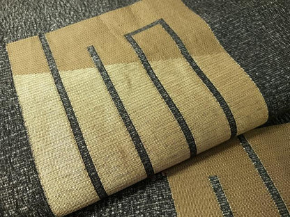 平和屋着物▽六通柄袋帯　スリーシーズン　春夏秋　源氏香　金銀糸　正絹　逸品　CABI4159vp